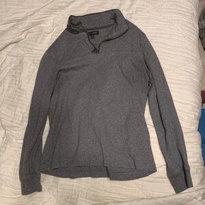 Banana Republic Charcoal Zip-Up Sweater